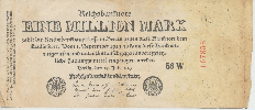 Reichsbanknote „Eine Million Mark“ – Berlin, den 25. Juli 1923