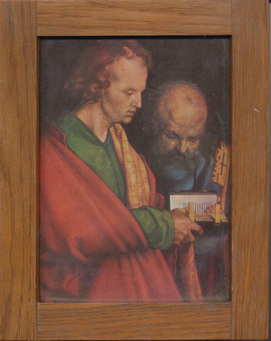 Kunstdruck gerahmt "Die vier Apostel", nach Albrecht Dürer, 20. Jh