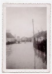 3 S/W Fotografien zum "Hochwasser 1941",  Bullendorf