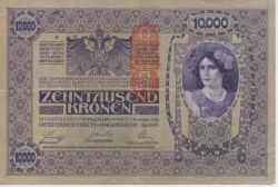 Banknote "10.000 Kronen", 1918