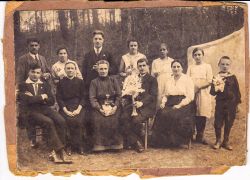 Fotografie zur Erinnerung an die silberne Hochzeit am 4. Mai 1922