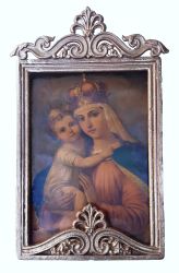 Gnadenbild Madonna mit Kind, Typus "Maria Hilf", um 1900