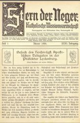Konvolut kath. Missions- Zeitschriften "Stern der Neger", 1928-1939
