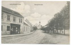 Ansichtskarte "Hauptstraße Wilfersdorf", 1924