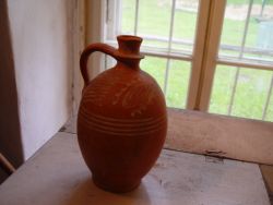 Henkelflasche aus Keramik, Plutzer, 19-20 Jh. 