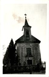 Böhmisch Rudoletz Ansichtskarte Friedhofskapelle