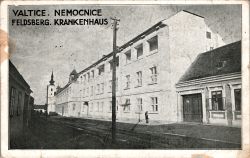 Feldsberg Ansichtskarte Krankenhaus