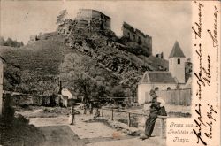 Freistein Ansichtskarte Ruine