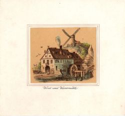 Grafik Wind- und Wassermühle