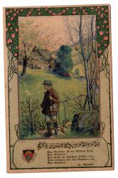 Postkarte mit Schubert-Lied