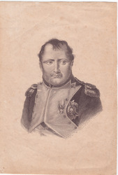 Kupferstich von Napoleon Bonaparte