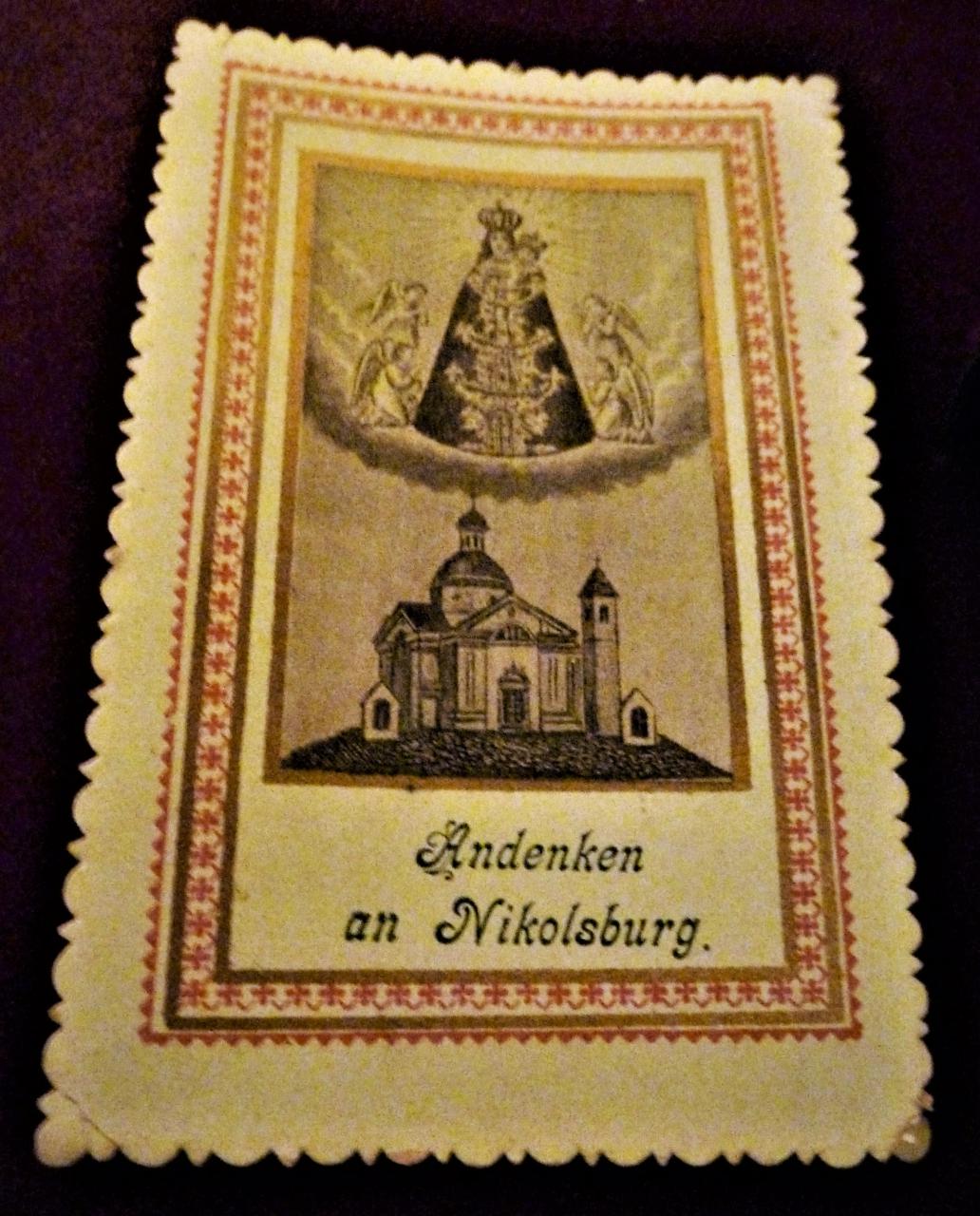 2 Andachtsbildchen Nikolsburg/Mikulov