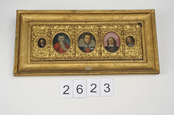 Holzrahmen mit 5 Portraits