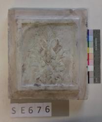 Mutterform ledige Kachel mit floralem Motiv